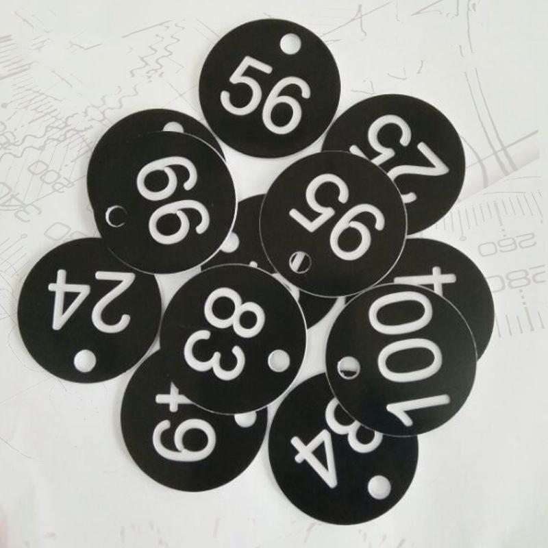 10/20/50/100Pcs Numbered Sign Labels Beehive Tags Garden Box Mark With Hole Plant Markers Bee Hive Mating Box Mark Garden Tools