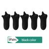 High Quality Plus 5Pairs Men's Socks Combed Cotton Sock New Casual Mesh Breathable Black White Business Male Sock Size EU38-46