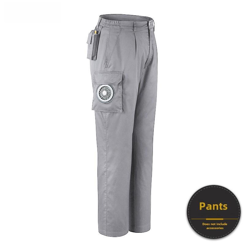 Men's Summer Cooling Overalls with Built-in Fan