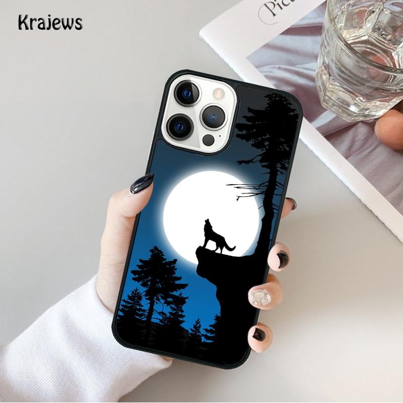 Animal The Wolf Howl Phone Case For iPhone 17 Air 16 15 14 Max Plus 11 12 13 Pro Max Phone Cover coque