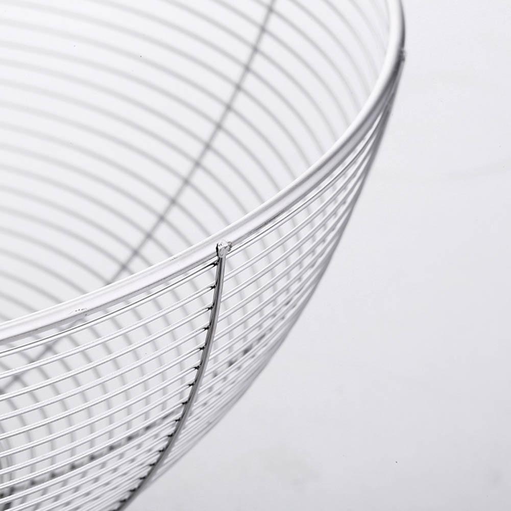 Edelstahl Obstkorb Küchen Obst Dekoschale Gemüse Abtropfkorb