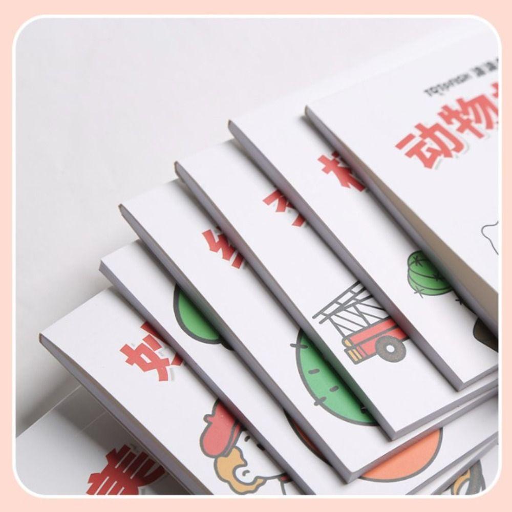 Graffiti Pocket Mini Coloring Books Montessori Gouache Graffiti Book Children Drawing Toy