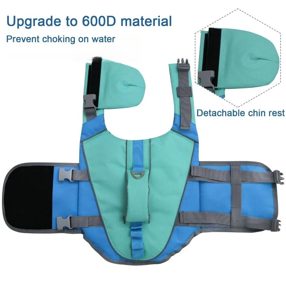 Large Buoyancy Pet Life Vest Reflective Stripes Dog Swimsuit Dog Life Jacket  Boating Safety