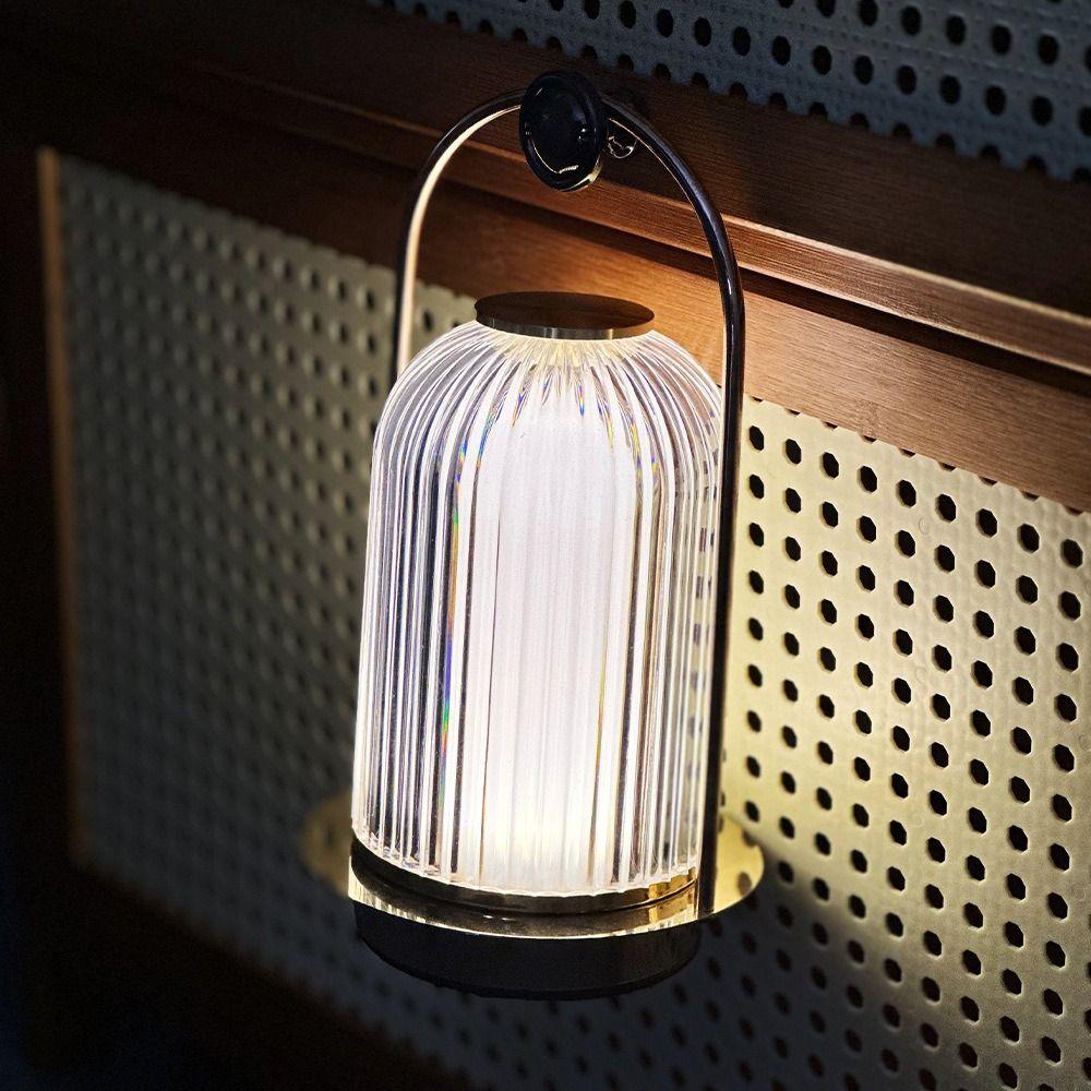 Dimmable Crystal Desk Lamp Nordic Portable Night Light Minimalist Metal Table Lamp  Bedroom