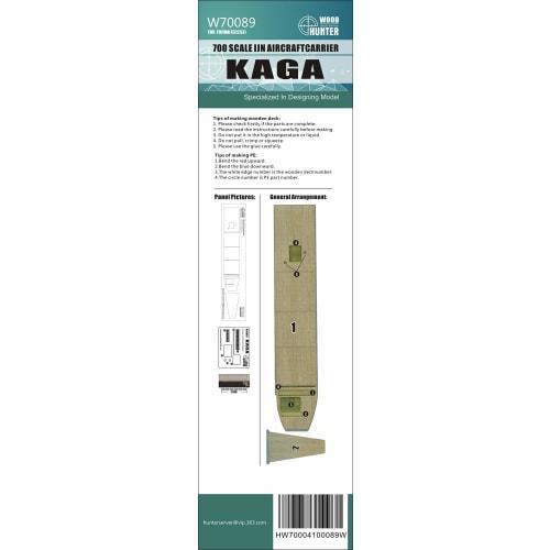 Flyhawk Model WOOD HUNTER 1/700 Japanese Navy Aircraft Carrier Kaga Wooden Deck Sheet (for Fujimi 43125) Plastic Model Parts FLYW70089