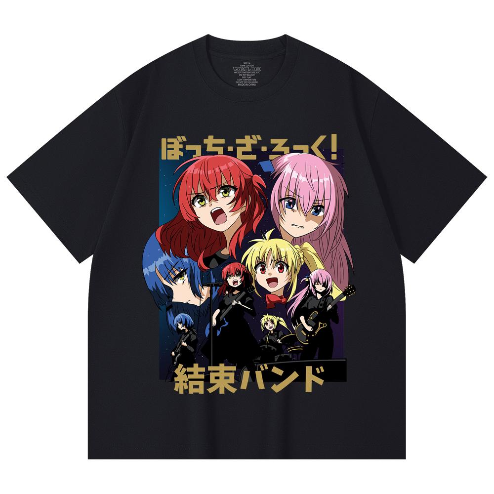 230 Gsm 100% Cotton Bocchi The Rock V1 Print Unisex Heavy Cotton T Shirt