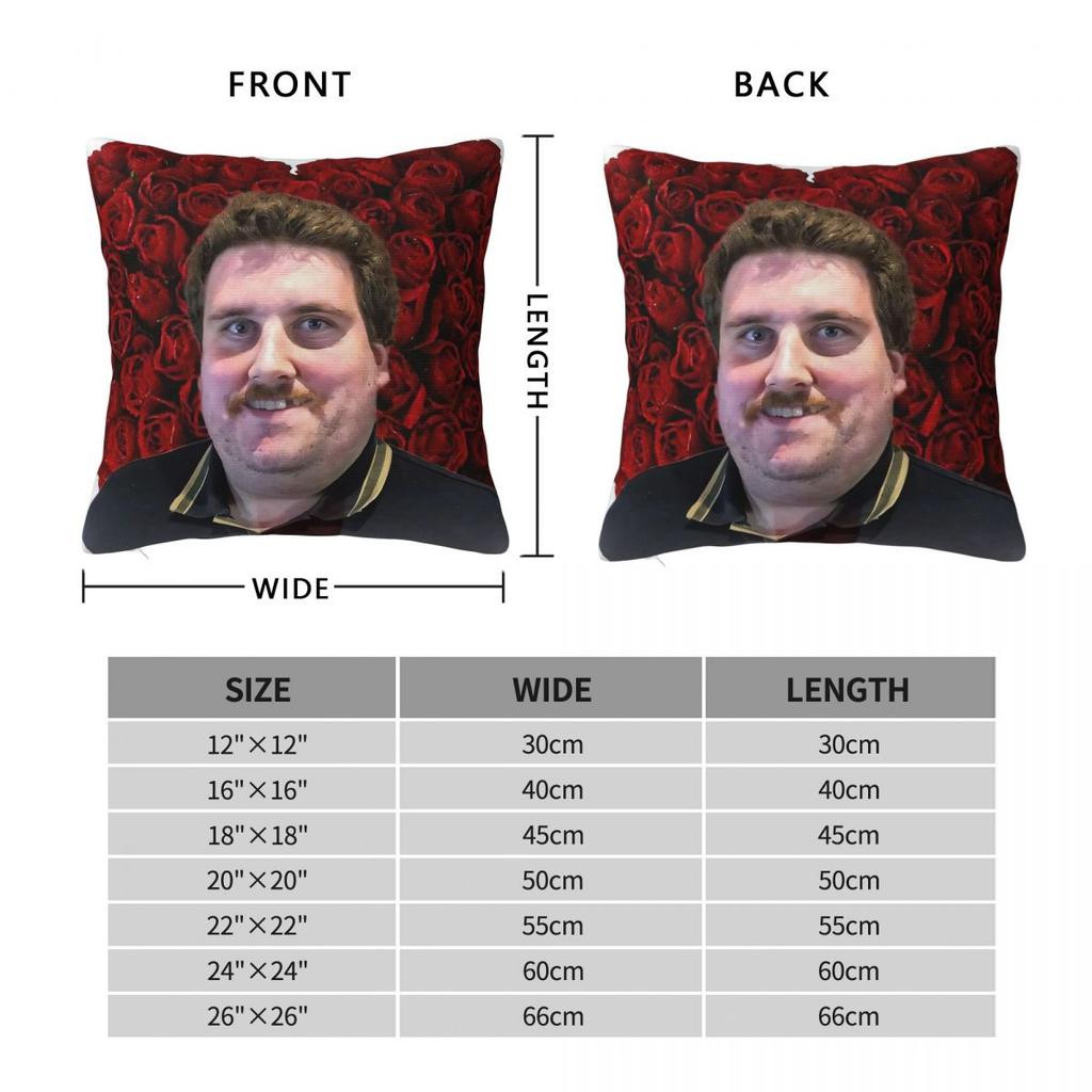 Drachenlord Rainer Winkler Valentine Square Pillowcase Polyester Linen Velvet Creative Zip Throw Pillow Case Room Cushion Cover
