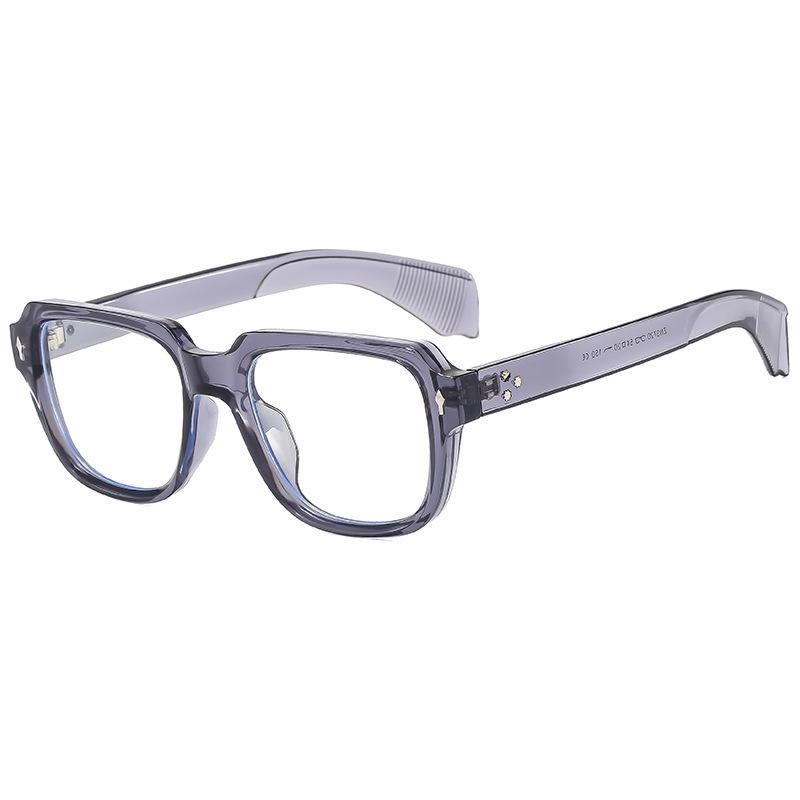 Square Frame Rice Nail Retro Sunglasses Men'S Glasses Sunglasses Women'S
