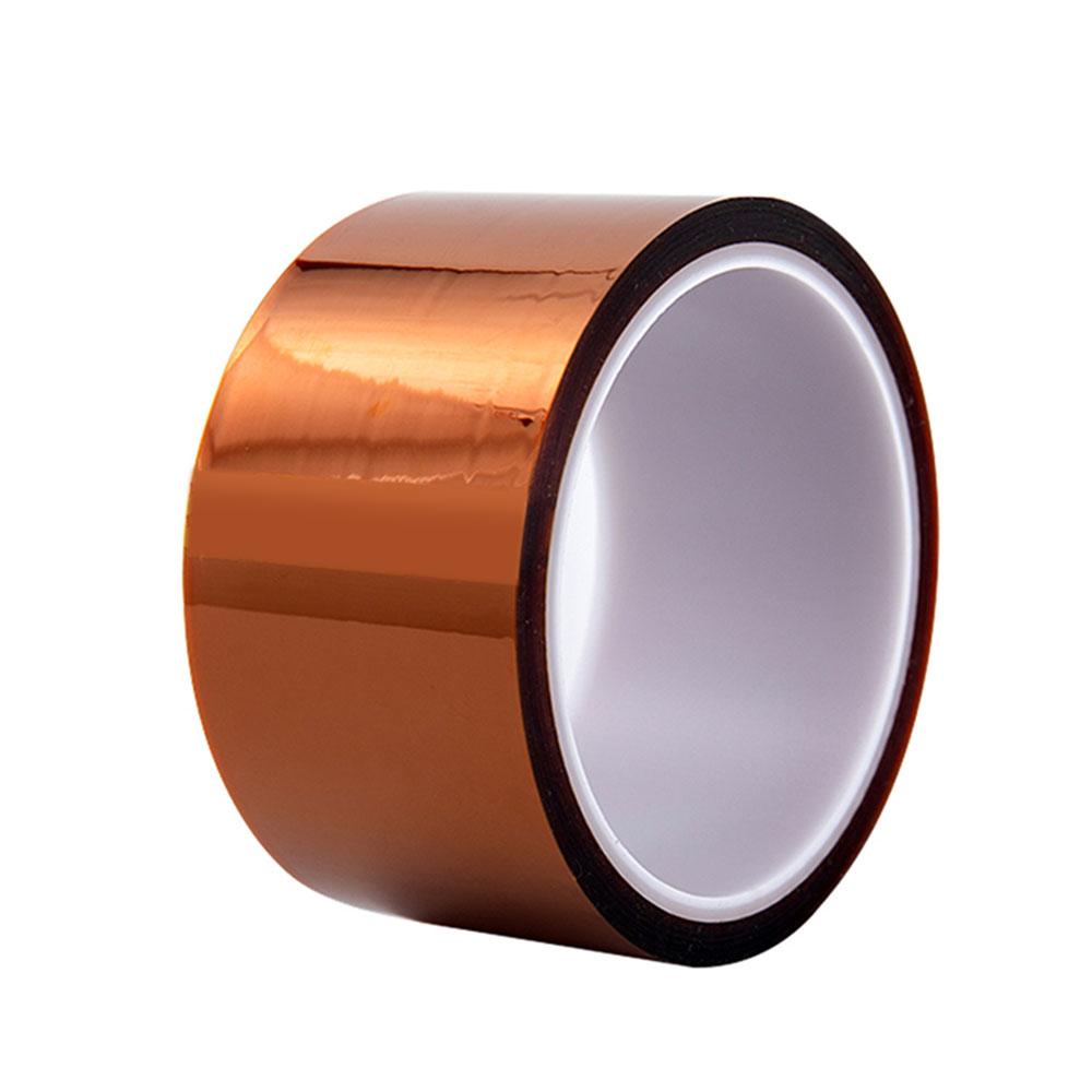 Golden finger insulating and heat insulating tape, polyamide adhesive Electrical tape, traceless heat conductive tape, amber (brown,4MM&33M&0.055mm)