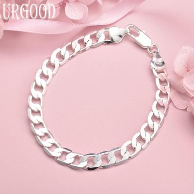 925 Sterlingsilber 8mm Querarmband Hochzeitsschmuck