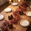 Artificial Climbing Vine Garland with Leaves and Flowers for Autumn Seasonal Decoration Suitable for Fireplace Mantel Thanksgiving and Halloween Decor