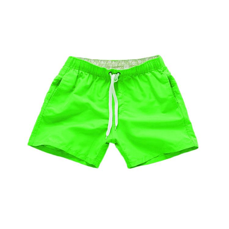 Mens Swim Trunks with Side Pockets Summer Casual Solid Color Beach Shorts Quick Dry Lightweight Board Shorts Swimwear Swimsuit