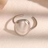 Stainless Steel Exaggerated Geometric Polygon Opening Rings for Women Men Waterproof Adjustment Rings Party Jewelry Accessories