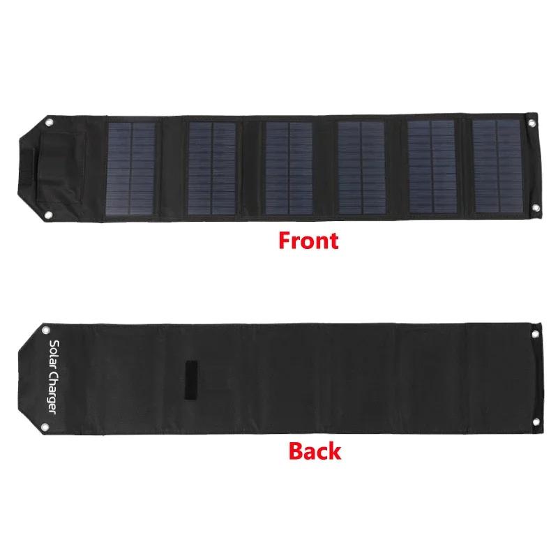 Składany Panel Słoneczny 4W 8W 12W 10W 16W 5V USB Przenośna Składana Torba Ładowarka Baterii do Telefonu Kemping Zewnętrzny Wodoodporny Power Bank