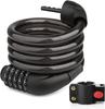 Cable Lock for Bicycle - AIMOONSA - 125 Cm - 12 Mm Cable - 5-digit Lock