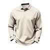 Men's Long Sleeve Golf Polo Shirt Casual Breathable Quick Dry Mesh Fabric Lightweight Comfortable Fit Sportswear