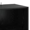 Sideboard Black Oak Effect 45 x 41 x 185 cm Engineered Wood