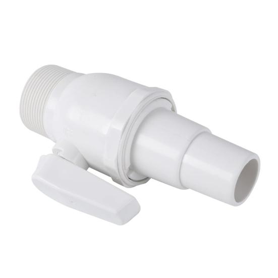 Pool Pump Valve 1.5-1.25 Inch 2-Way Ball Valve 50 PSI Pressure Rating Water Flow Regulation Pool Valve for Swim Pools Filters Skimmers