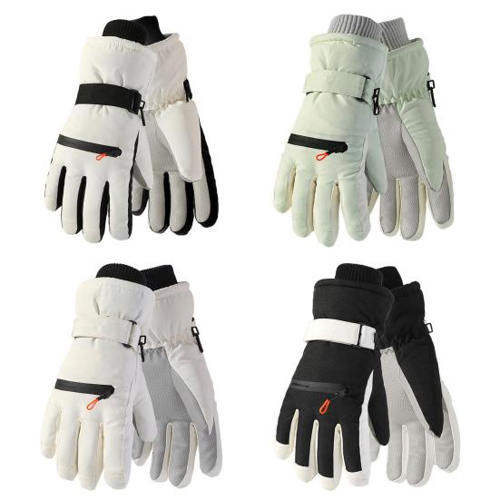 Yousheng Thermal Ski Gloves Men And Women Windproof Winter Cycling Gloves with Non-Slip Palm Waterproof Full Finger Touch Screen Gloves for Hiking