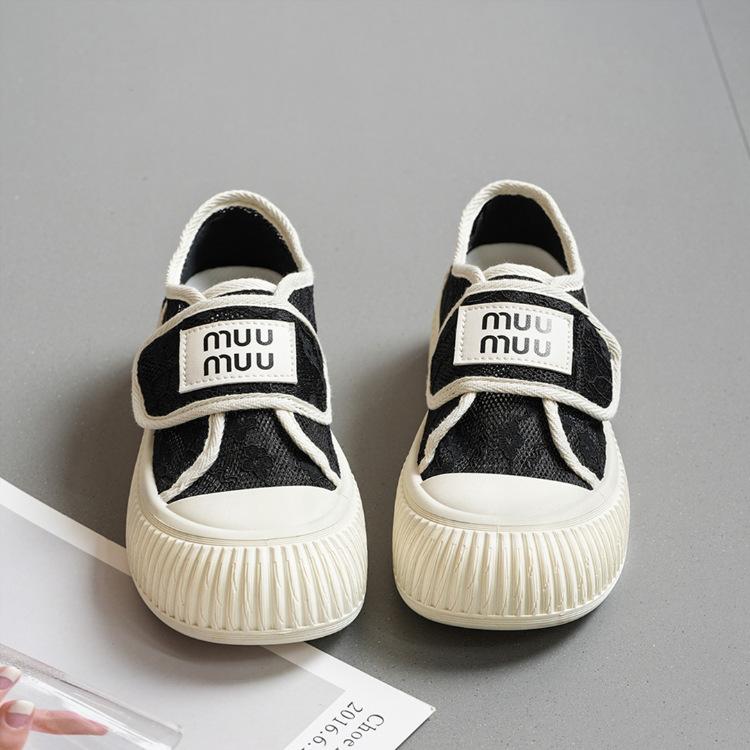 

Velcro canvas shoes women s 2025 new summer versatile mesh shoes platform soles students breathable comfortable casual white shoes 40 чёрный