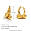 MamacitaSlay Unique Stainless Steel Cross Hoop Earrings Women's Charm Waterproof Jewelry 18K Gold Plated Statement Earrings Gift