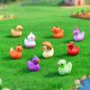 9 Pcs Funny Vegetable Resin Tiny Duck Sculpture Duck Figurines Cute Eggplant Pumpkin Onion