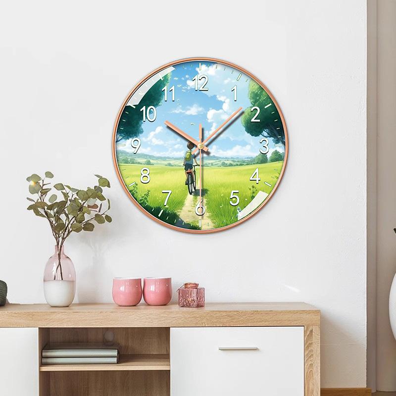 14 Inch 35cm Home Minimalist Silent Fashionable Clock Creative Bedroom Decoration Personalized Light Luxury Wall Clock