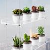 M-Modern-3-Tier Window Plant Shelves 16 Inch, Acrylic Adjustable Hanging Floating Shelf, Window Sill Extender For Indoor Plants