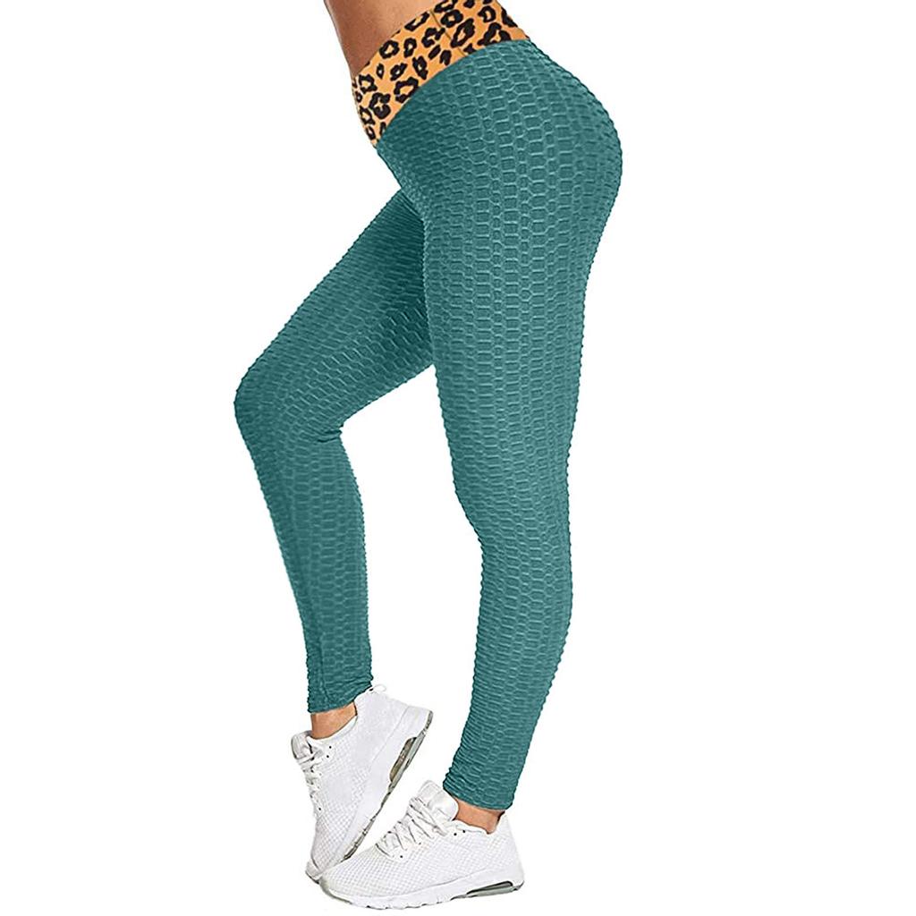 Women Fashion Print Yoga Pants Plus Size Casual High Waist Sport Pants