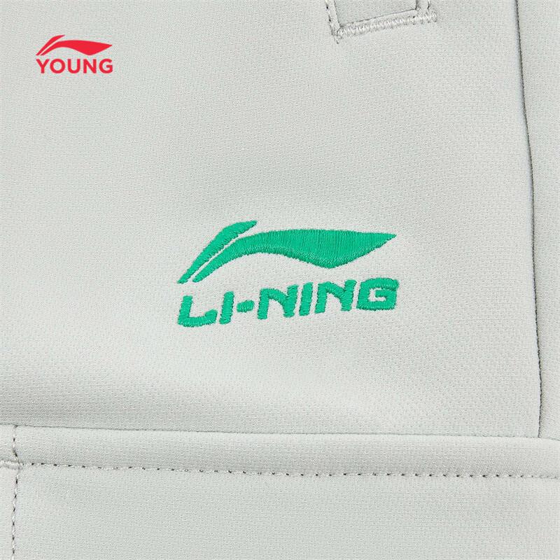 LI-NING Kids' Fleece-Lined Water-Resistant Jogger Cargo Pants