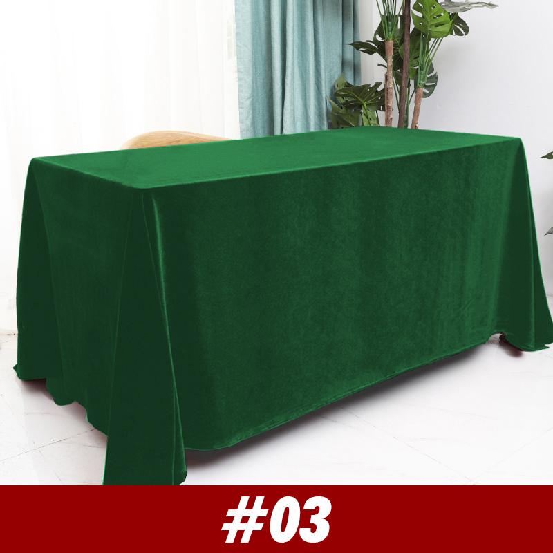 Velvet Wedding Tablecloth Rectangular Office Meeting Flannel   Tablecloth Party Birthday Events Banquet Home Dining Table Decor