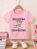 Italian Brainrot Popular Pattern Print Summer Boys and Girls Childrens Short Sleeved Pure Cotton Round Neck Loose Top