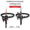 Nylon Wader Adjustable Fishing Rod Holsters with Poles Inserter for Reel Waist Wading Belt Outdoor Fishing Tackle