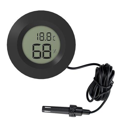 1.5m Round Embedded Electronic Digital Display Thermometer and Hygrometer