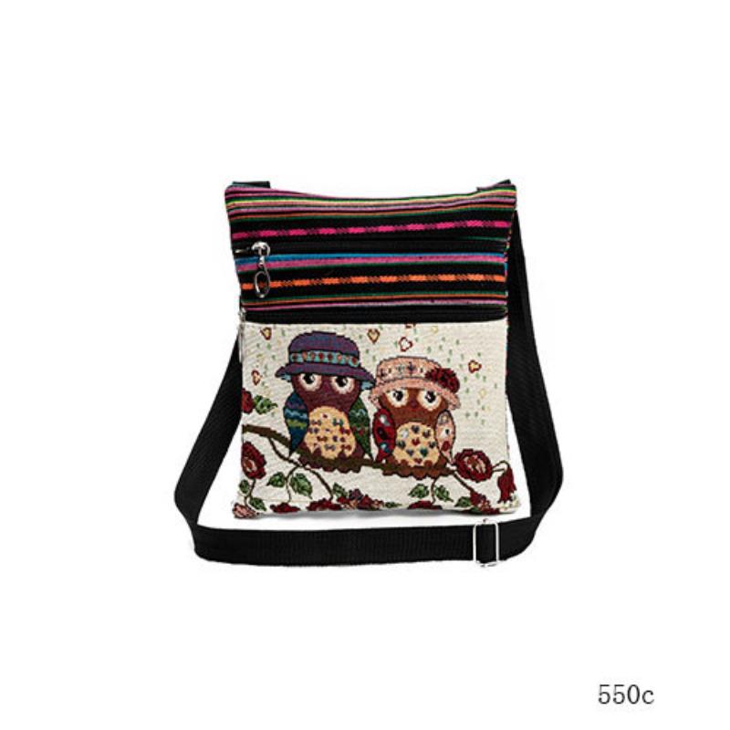 1PC Nation Print Tote Bags Women Shoulder Handbags Postman Package 6962 CLE