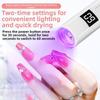 Rechargeable LED UV Nail Lamp Digital Display With Timing Function Mini Handheld Nail Dryer Quick Drying LED Nail Dryer Pen