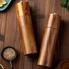 1/2Pcs Pepper Grinder Wooden Salt Pepper Grinding Set with Adjustable Coarseness Refillable Ceramic Core Manual Mill Kitchen Spice Grinder