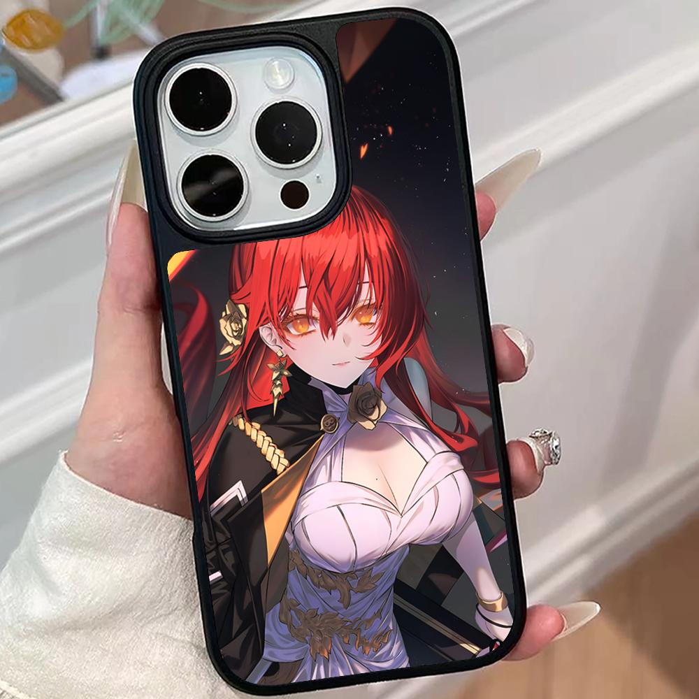 HSR Himeko Matte Surface Mobile Phone Case for iPhone 17 16 15 14 13 12 11 Air Pro Max Plus Colorful Cover