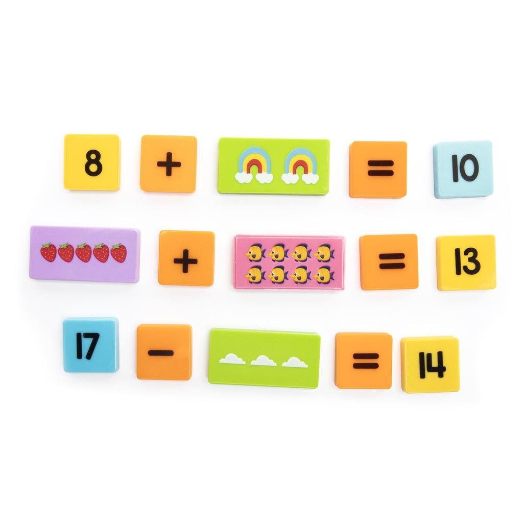 Learning Resources Math Dominoes - Addition & Subtraction, 100-Pack, EI2939, Authentic