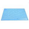 Grid Lines PVC Cutting Mat Self Healing Paper Leather Fabric Cutting Board(Blue)