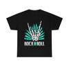 Rock On T-shirt,rockstar,and Roll Music, Egend,girl,up,hand,vintage,show Hand