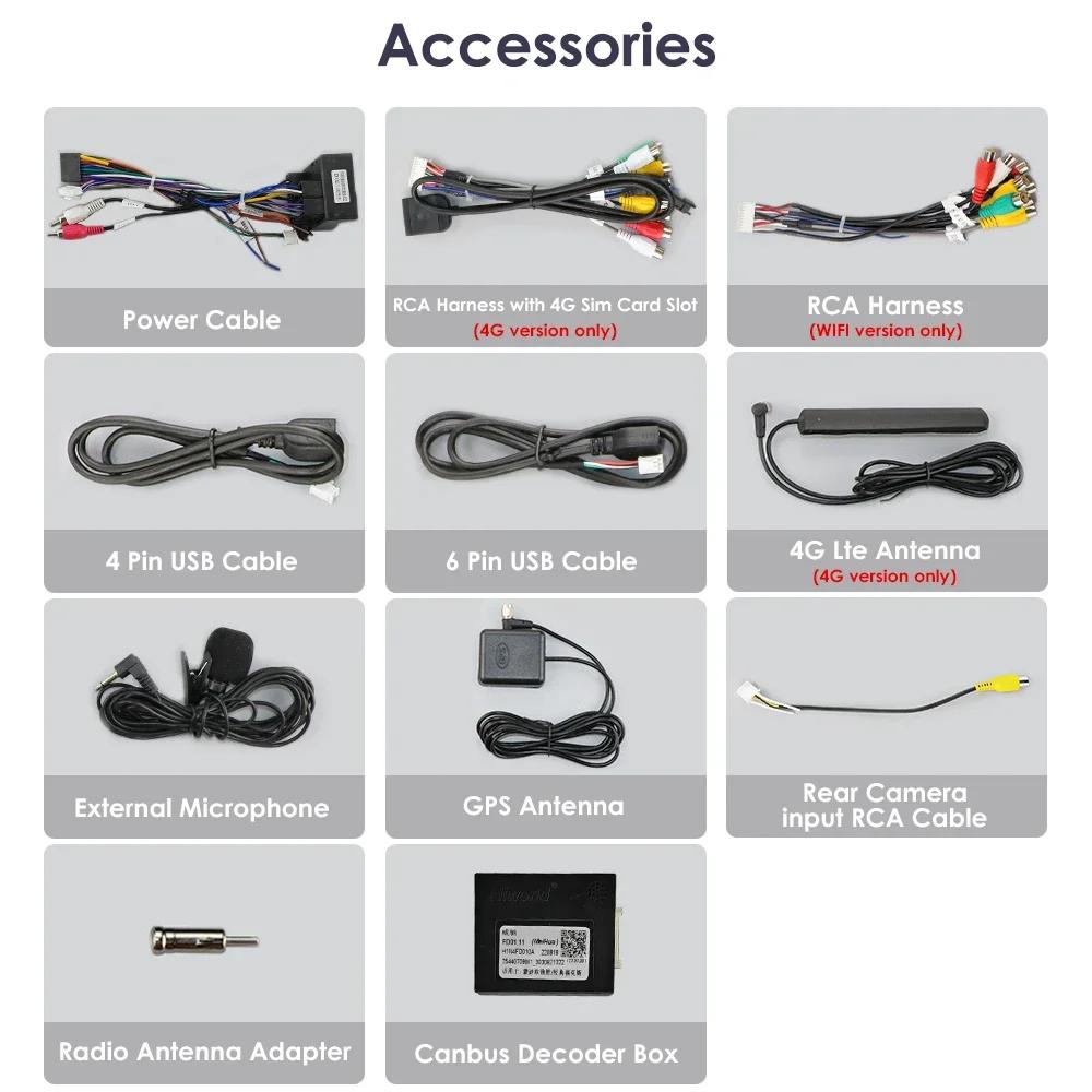 OSSURET Carplay 4G Android 13 Car Radio for Ford S-Max 2007 - 2015 Auto AC Multimedia Video Player GPS 2din Autoradio Intelligent Screen Bluetooth RDS