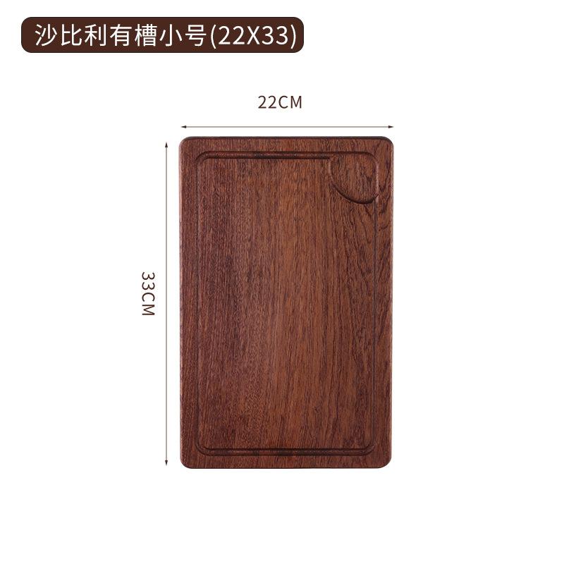 Ebony Wood Cutting Board,Kitchen Chopping Board,22mm Thick Cutting Board For Steak Fruit Vegetable Kitchen Accessories