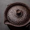 210ml Japanese Style Ceramic Gilded Teapot Vintage Old Rock Clay Coarse Pottery Kung Fu Tea Set