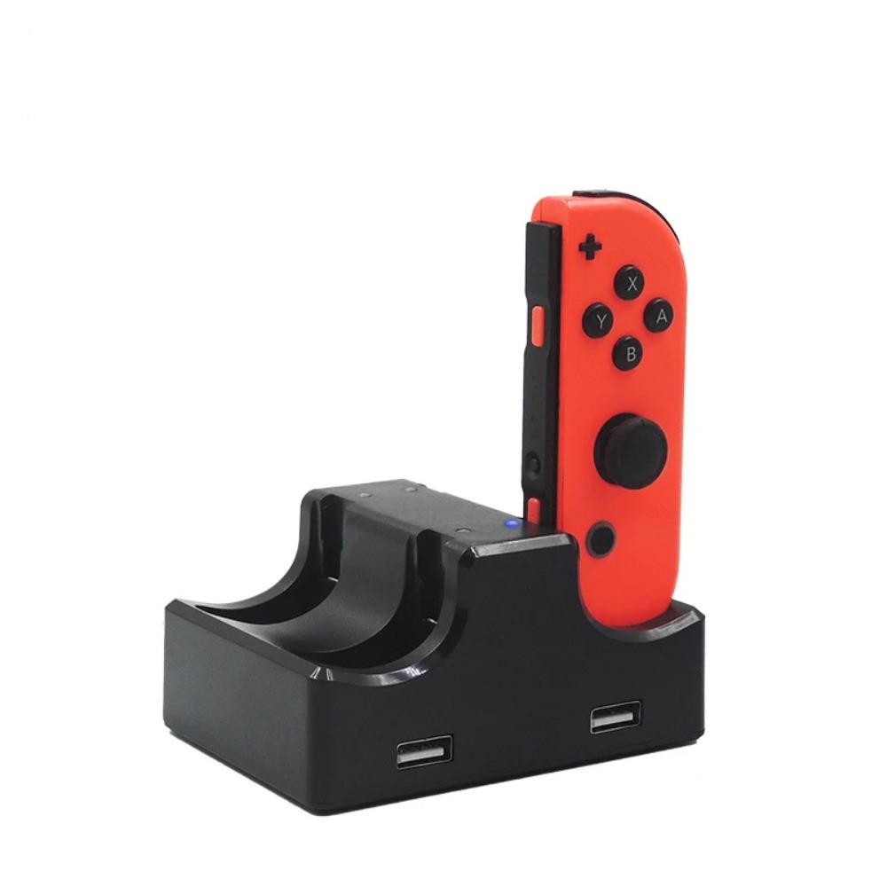 Estação de Carregamento Dock para Joy-Con LED Suporte de Carregamento Com Cabo Micro USB para Console Nintendo Switch