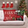 Christmas Pillowcases: Let it Snow, Merry Christmas, and Festive Designs Sofa bed cushion cover, New Year home decoration