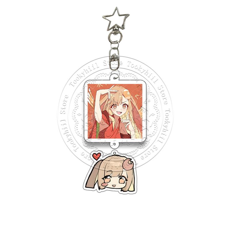 Cosmic Princess Kaguya Acrylic Keychain Noi Komazawa Yachiyo Tsukimi Anime Cartoon Character Acg Pendant Bag Keyring Girl Gift