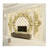 Wall Mural Luxury 3D Gold European Pattern Soft Bag Mural Living Room TV Background Wall Decor Wall Paper