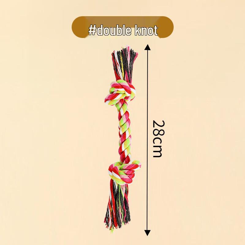Qio Durable Cotton Rope Knot Dog Chew Toys