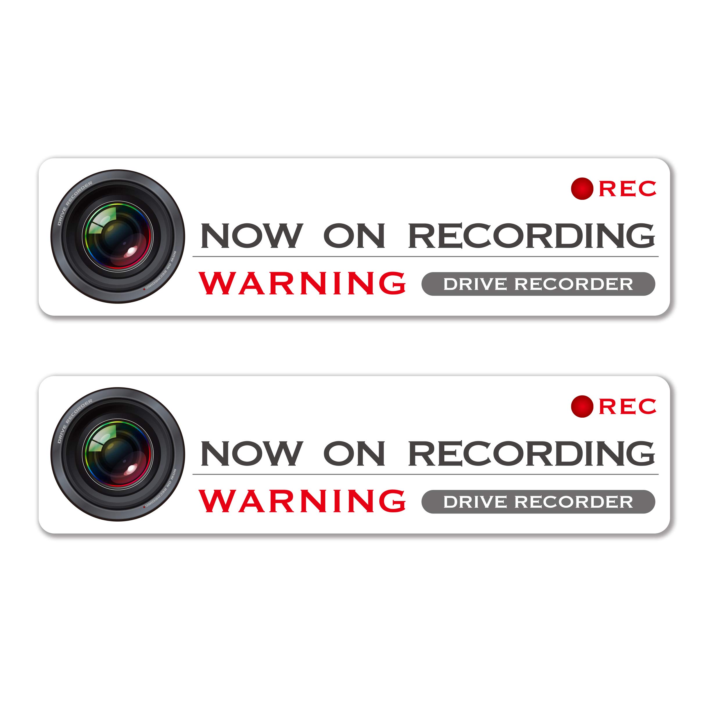

Anti-Reckless Driving Drive Recording Always Recording Strong Adhesive Sticker Security 2 pieces set белый